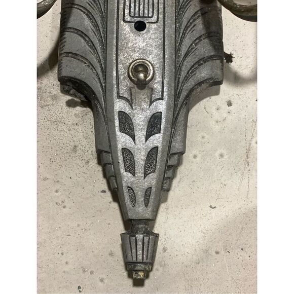 Antique Art Deco 2 Light Wall Sconce for repair - Picture 3 of 8